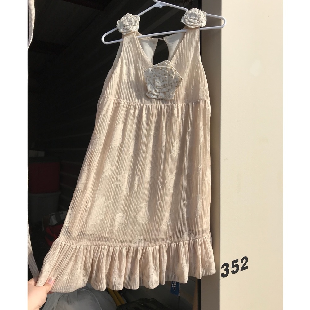Cream casual dress